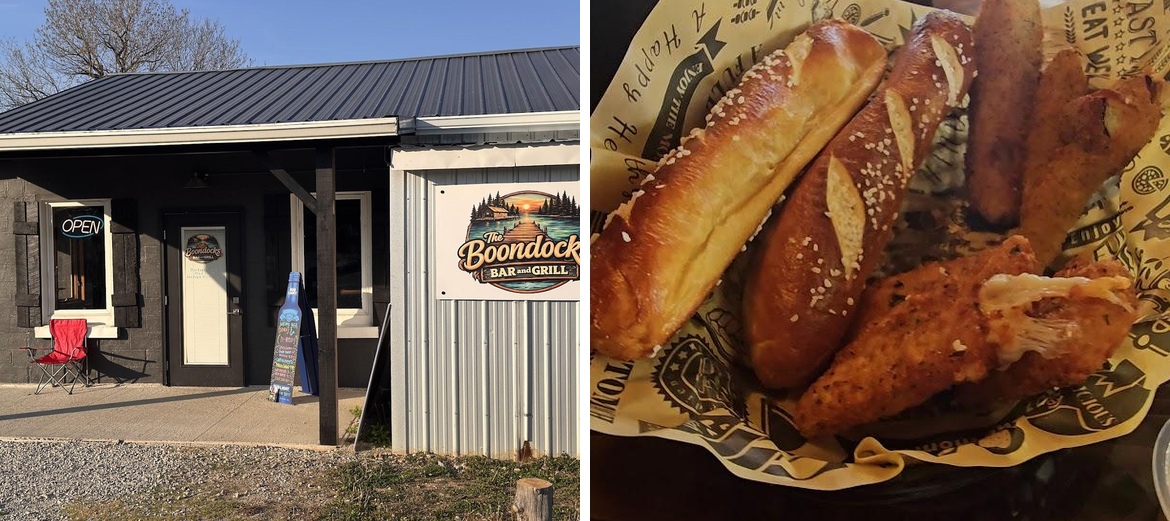 The boondocks bar and grill Menu